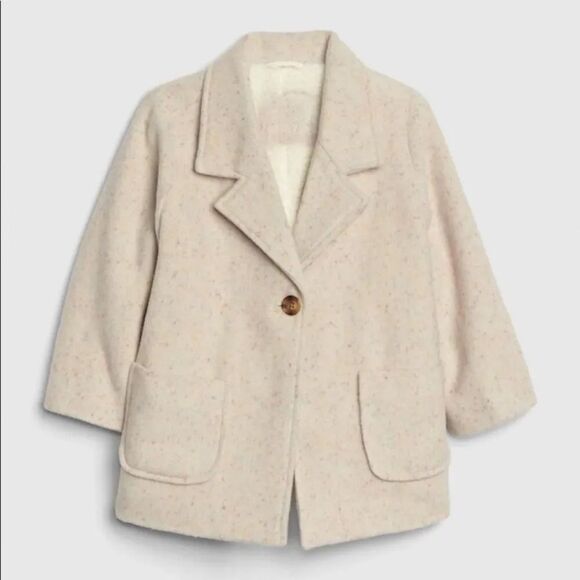 GAP Other - Gap Toddler Speckle Sherpa-Lined Car Coat size 2T